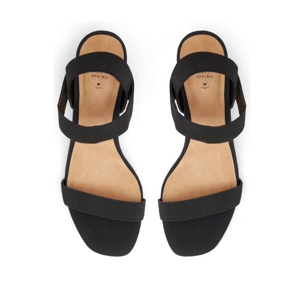 NIB NEW IN BOX! Nordstrom Call it Spring Black Stalaya Block Heel Sandals 8 - Picture 7 of 15